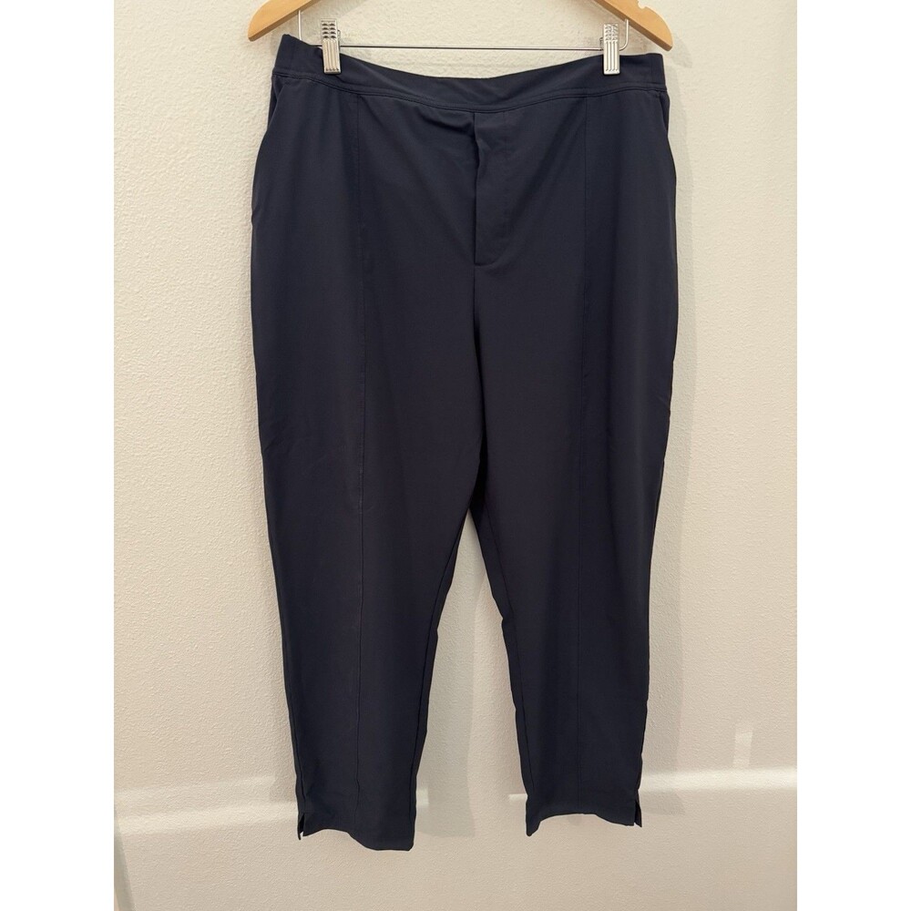 Zella Women's Pants Nylon Pockets XXL Nordstrom Plus Navy Blue Hiking Ankle